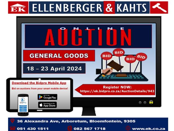 ONLINE AUCTION - GENERAL GOODS #4